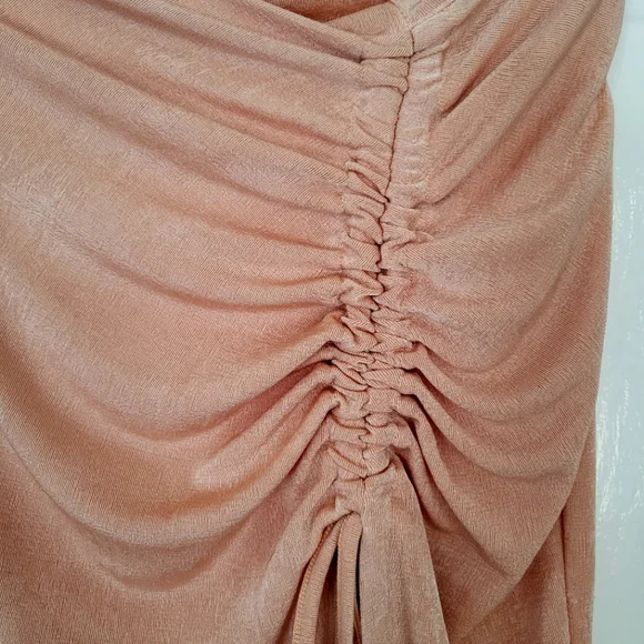 Long sleeve bodysuit & drawstring ruched skirt set sz Medium - Picture 4 of 4